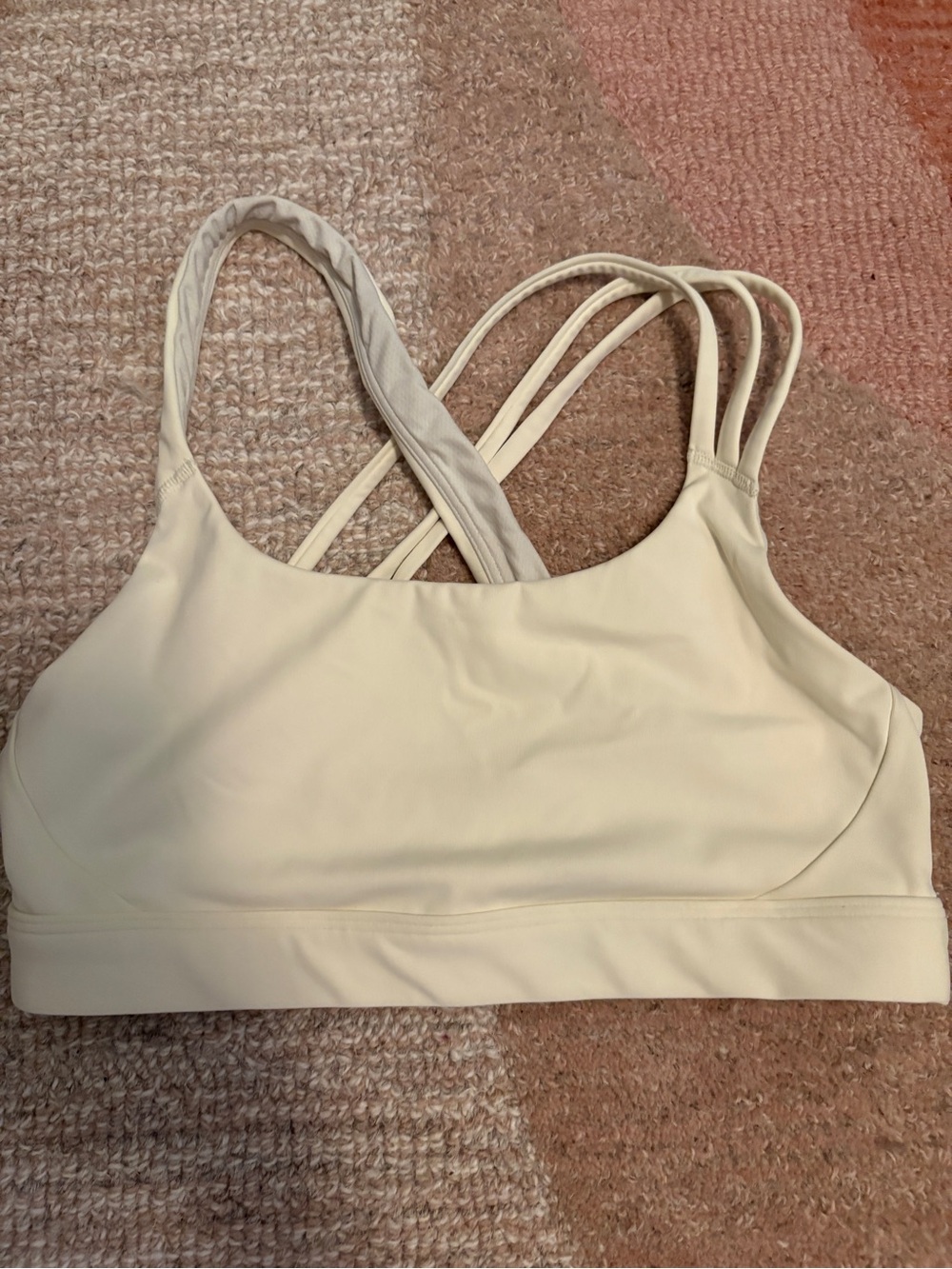 Athleta yellow sports bra size M